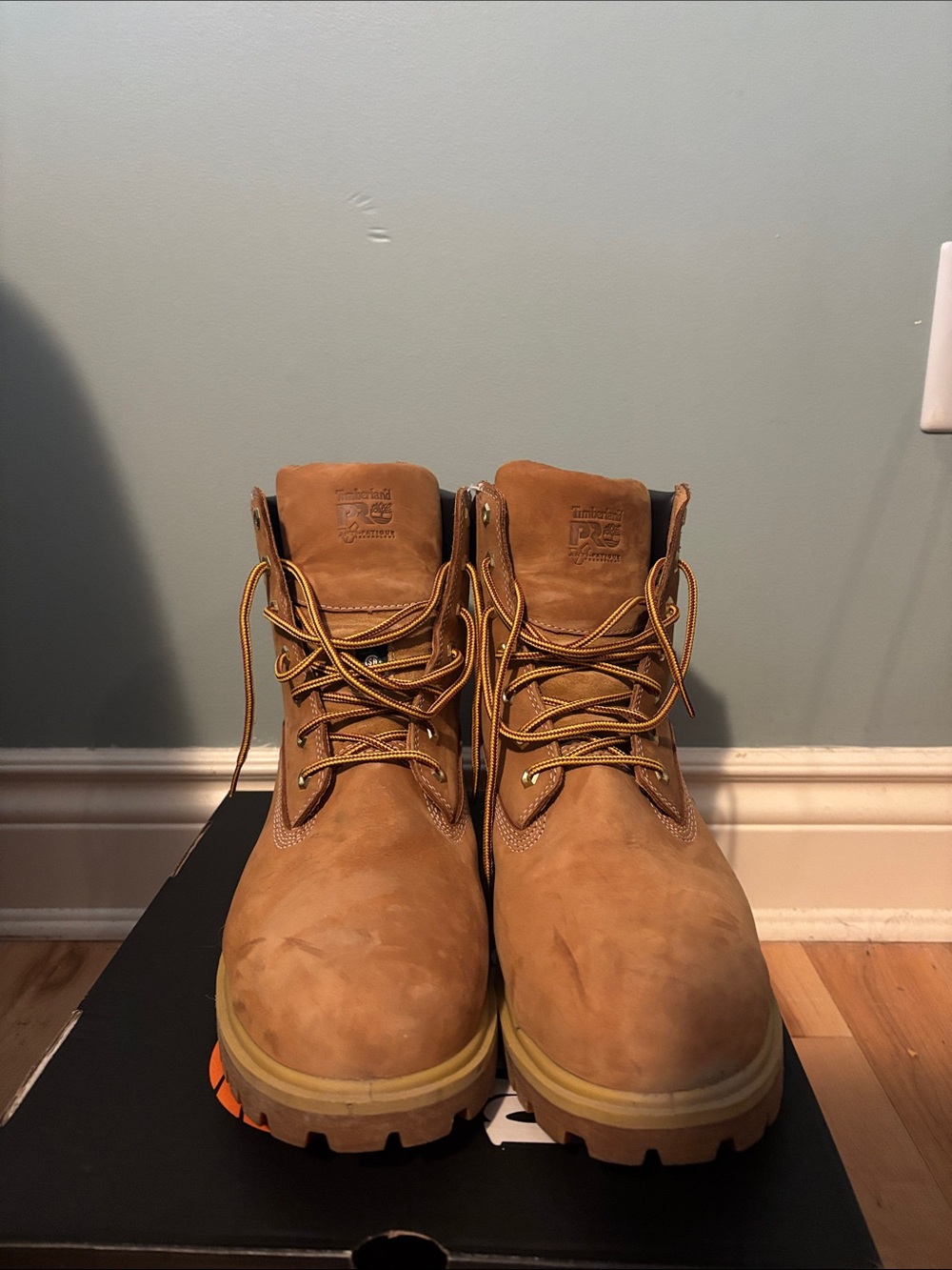 Timberland Wheat/Tan Steel Toe Work Boots - With box